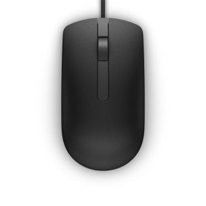 Dell MS116 Bekabelde Muis Links en Rechtshandig USBA 1000 DPI Zwart
