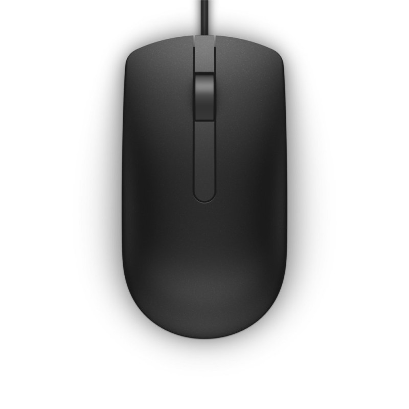 Dell MS116  Bekabelde Muis  Links en Rechtshandig  USBA  1000 DPI  Zwart