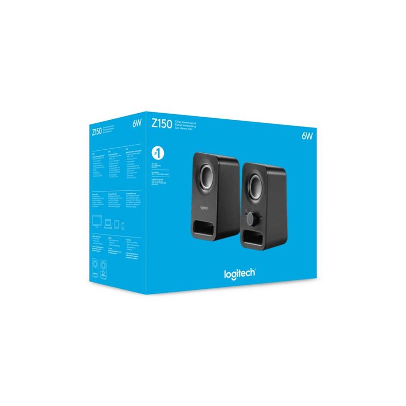 Logitech Z150 | 2.0 Luidsprekerset | 3W RMS | Helder Stereogeluid | Zwart