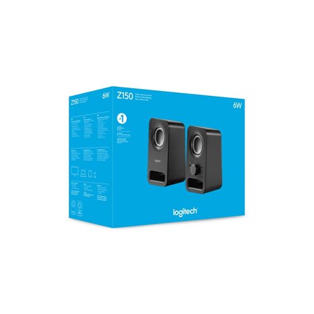 Logitech Z150 | 2.0 Luidsprekerset | 3W RMS | Helder Stereogeluid | Zwart