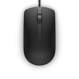 Dell MS116 Bekabelde Muis Links en Rechtshandig USBA 1000 DPI Zwart
