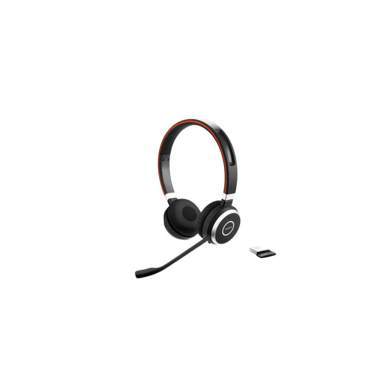 Jabra Evolve 65  Draadloze On-Ear Headset  Bluetooth  Zwart