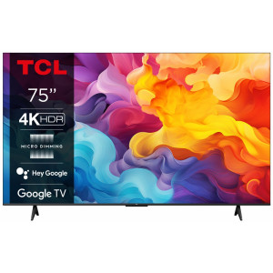 TCL 75P69B 75  Ultra HD 4K LED Smart TV  Google TV  Wifi  HDR10 voor Realistische Kleuren en Contrasten  Strak Design  6