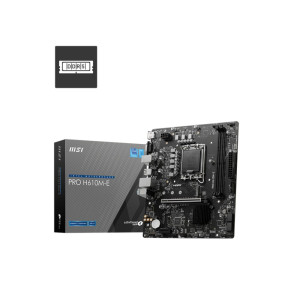 MSI PRO H610ME Socket LGA 1700 Intel H610 2xDDR5 MicroATX Moederbord