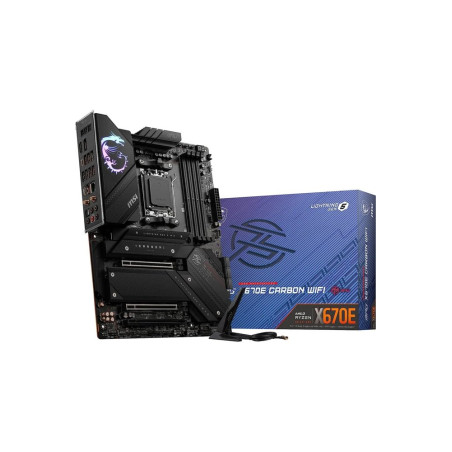 MSI MPG X670E CARBON WIFI Socket AM5 AMD X670 4xDDR5 ATX Moederbord