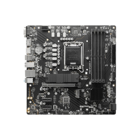 MB MSI PRO B760M-P  Socket LGA 1700  Intel B760  4xDDR5  Micro-ATX  Moederbord