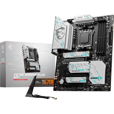 MSI X670E GAMING PLUS WIFI  Socket AM5  AMD X670  4xDDR5  ATX  Moederbord