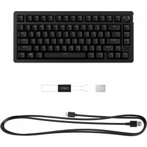 HyperX Alloy Rise 75  Gaming Toetsenbord  Compact 75 Layout  RGB  USB-C  Zwart  QWERTY