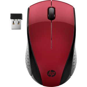 HP 220 Draadloze Muis Links- en Rechtshandig RF 1600 DPI Rood