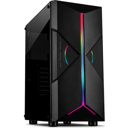 Inter-Tech IT-3306 CAVY RGB Tower Case Zwart