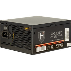 InterTech HiPower SP750CM 750 Watt ATX PSU Deels Modulair Power Supply Voeding