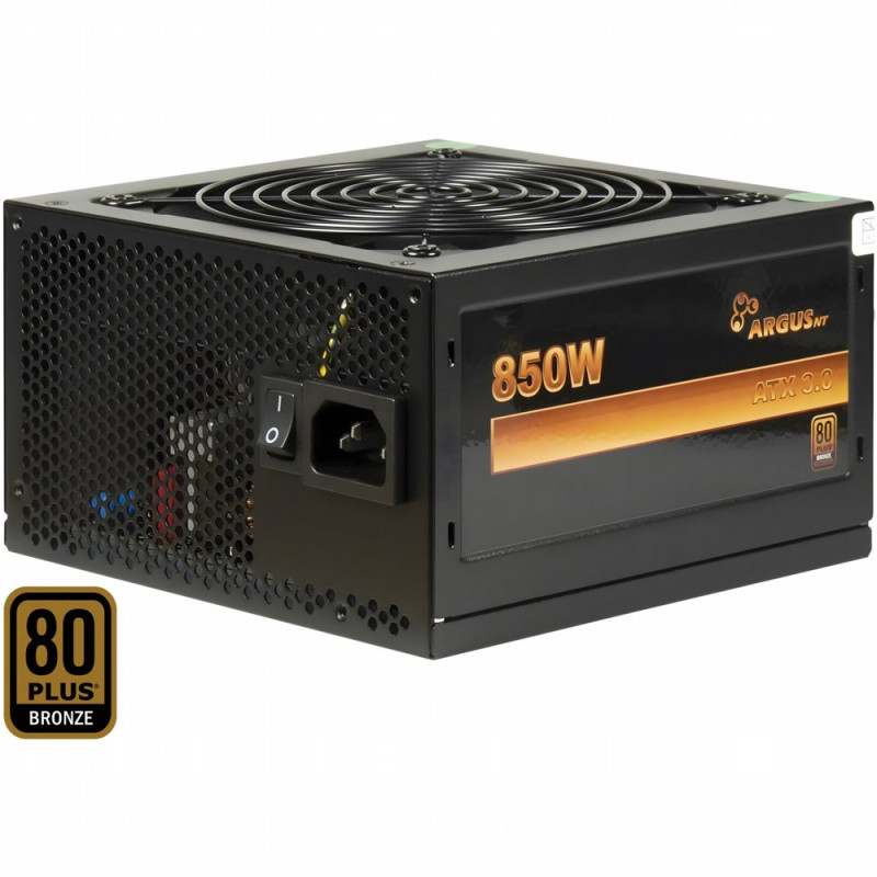 InterTech ArgusNT BPS850W  850 Watt Bronze ATX 31  Voeding  PSU