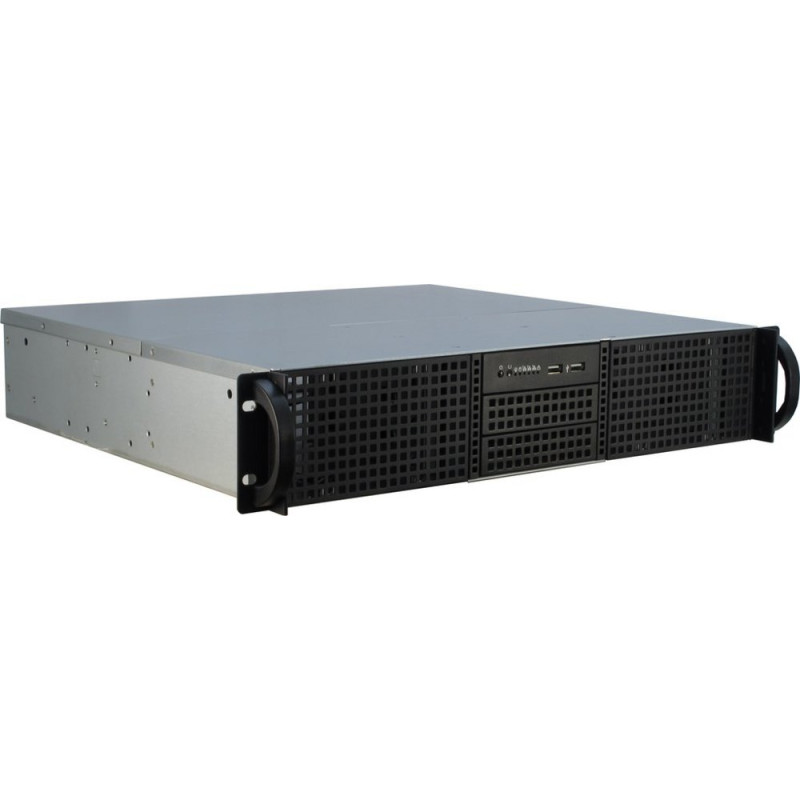 Inter-Tech 2U-20240  Server Rack Case  Zwart