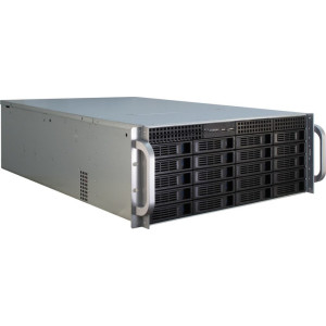 Inter-Tech IPC 4U-4420  Server Rack Case  Zwart/Roestvrijstaal