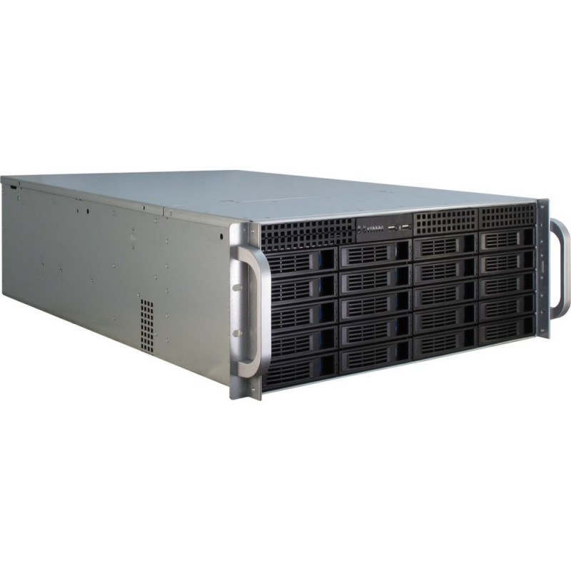 Inter-Tech IPC 4U-4420  Server Rack Case  Zwart/Roestvrijstaal