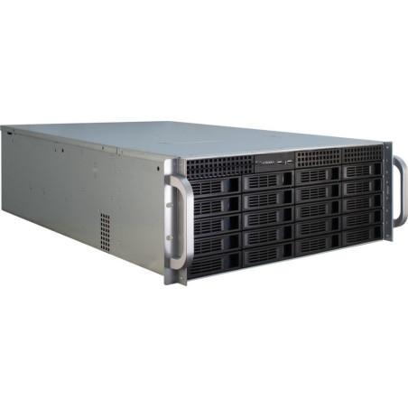 Inter-Tech IPC 4U-4420  Server Rack Case  Zwart/Roestvrijstaal