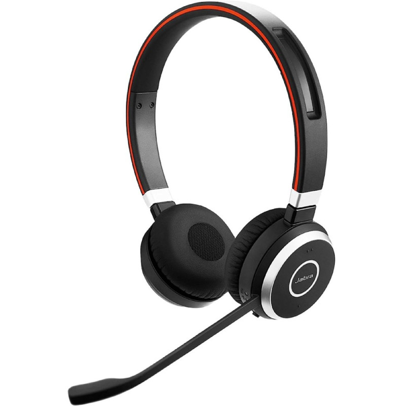 Jabra Evolve 65 SE  Draadloze OnEar Headset  Bluetooth  Zwart
