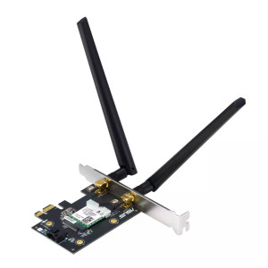 ASUS PCE-AXE5400 Interne WLAN-kaart  Wi-Fi 6E (802.11ax)  2402 Mbit/s  Tri-band (24 GHz / 5 GHz / 6 GHz)  Bluetooth 5.2