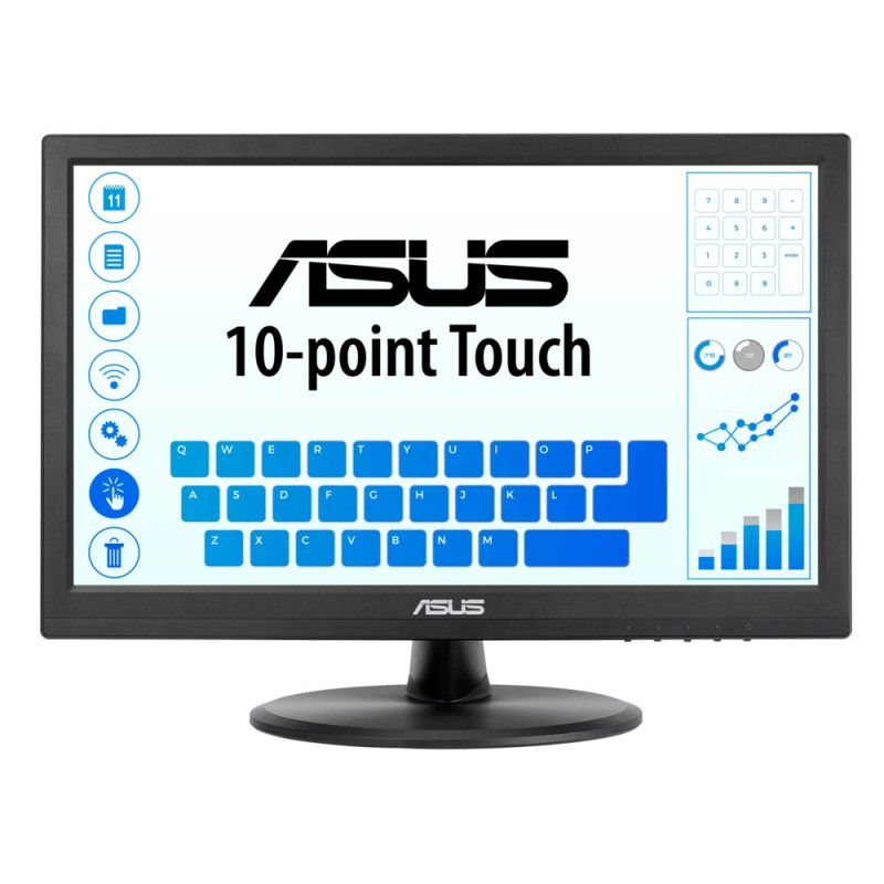 ASUS VT168HR  156 Touchscreen Monitor  1366 x 768  WXGA  LED  Zwart