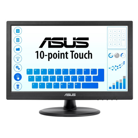 ASUS VT168HR  156 Touchscreen Monitor  1366 x 768  WXGA  LED  Zwart
