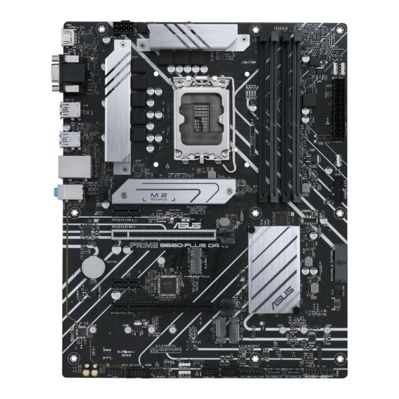 ASUS PRIME B660-PLUS D4  Socket LGA 1700  Intel B660  4xDDR4  ATX  Moederbord