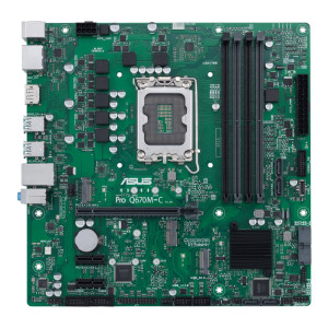 ASUS PRO Q670M-C-CSM  Socket LGA 1700  Intel Q670  4xDDR5  Micro-ATX  Moederbord