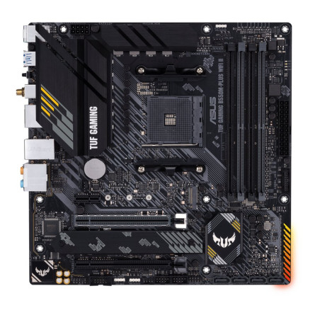 ASUS TUF GAMING B550M-PLUS WIFI II  Socket AM4  AMD B550  4xDDR4  Micro-ATX  Moederbord
