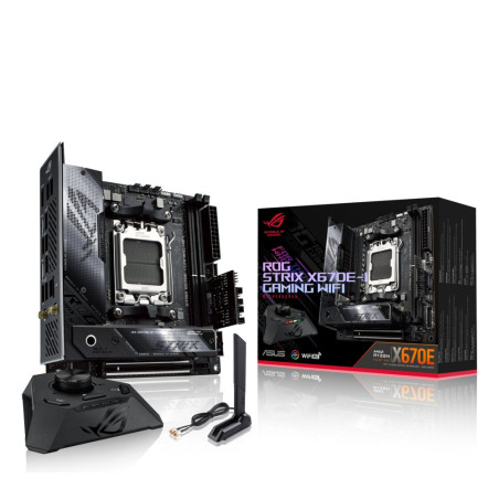 ASUS ROG STRIX X670EI GAMING WIFI  Socket AM5  AMD X670  2xDDR5  MiniITX  Moederbord