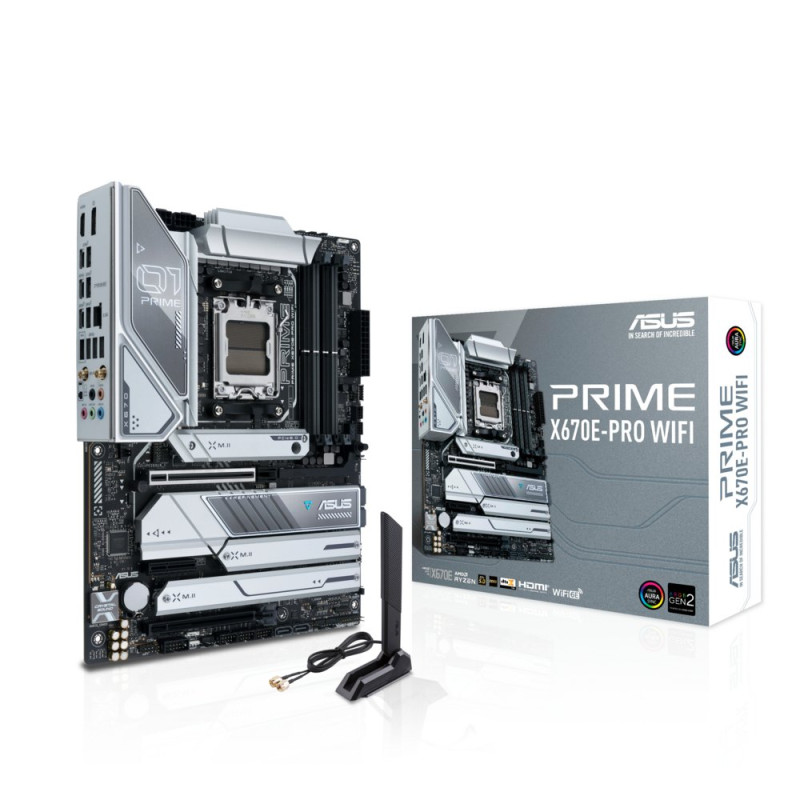 ASUS PRIME X670EPRO WIFI  Socket AM5  Intel X670  4xDDR5  ATX  Moederbord
