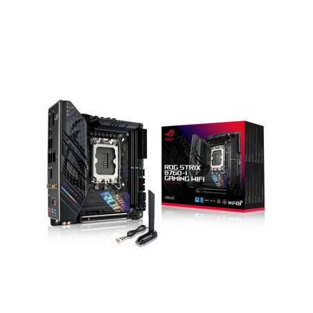 ASUS ROG STRIX B760-I GAMING WIFI  Socket LGA 1700  Intel B760  2xDDR5  Mini-ITX  Moederbord
