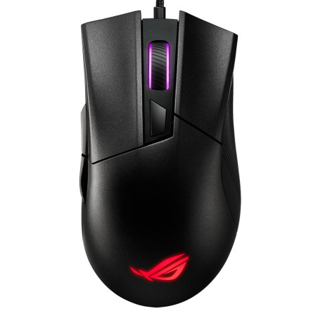 ASUS ROG Gladius II Core  Bedrade Gaming Muis  Rechtshandig  USB-A  6200 DPI  Zwart