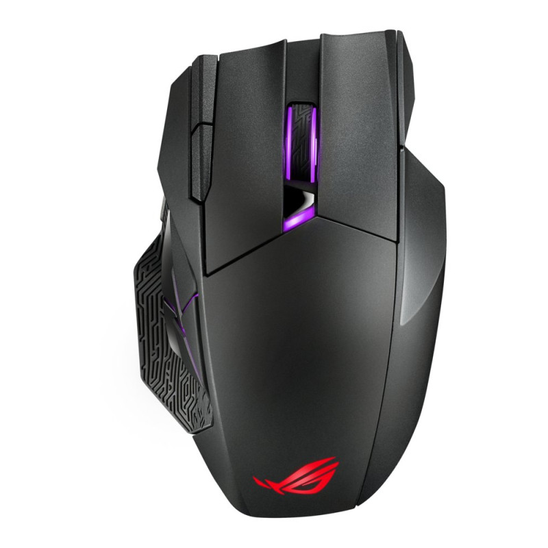 ASUS ROG Spatha X  Draadloze Gaming Muis  Rechtshandig  RF  USB-A  19000 DPI  Zwart